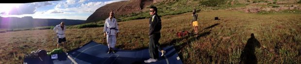 What kind of fools would haul jiu-jitsu mats 10 miles to have a tournament at 11,000+ ft.?